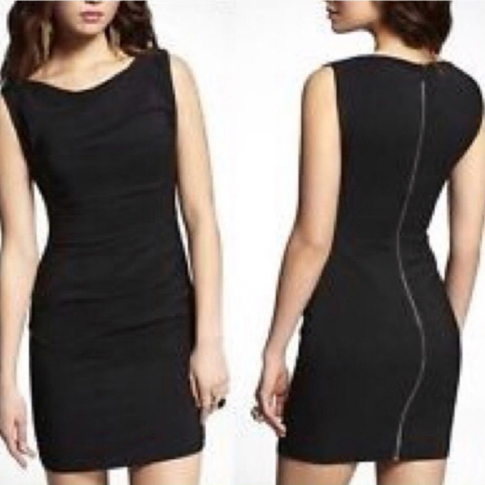 EXPRESS Kelly Green Ruffle Cocktail Dress